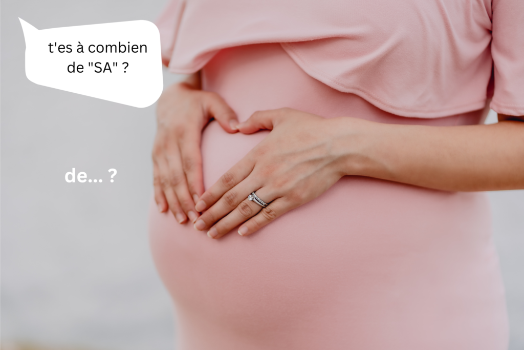 grossesse enceinte semaines d'aménorrhée